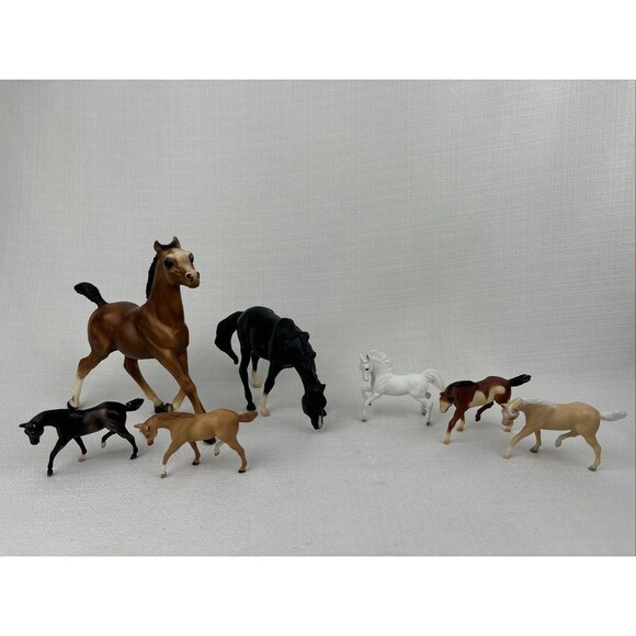 Vintage Breyer/Reeves Small &‎ Big Model Horses Pony’s Stablemates Mix Lot Of 7 - Picture 1 of 10